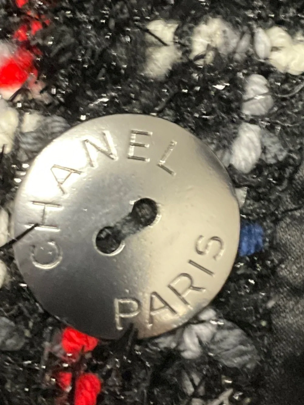 CHANEL red blue